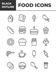 food icons set
