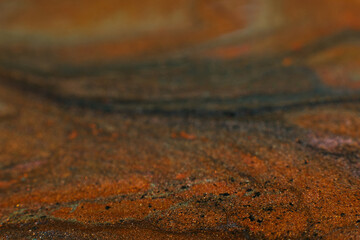 Fluid magic. Creative art. Abstract painting. Dirty brown sand effect