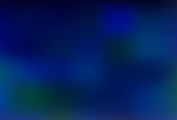 Dark BLUE vector blurred background.