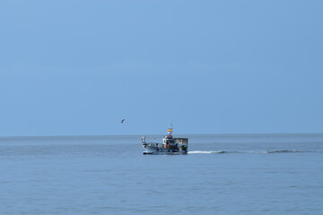 Barcos, paisaje, mar, playa, vacaciones