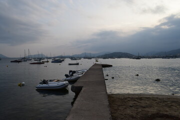 Barcos, paisaje, mar, playa, vacaciones