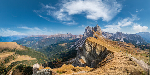 Autumn Seceda rock, Italy Dolomites