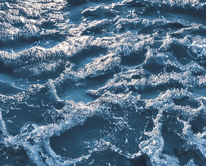 Fototapeta premium A splash of water. Ocean waves.