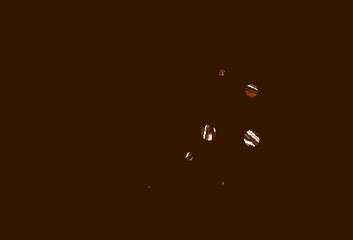 Light yellow, orange vector background with bubbles.