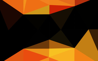 Light Orange vector polygonal background.