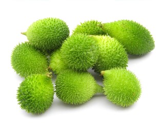 spiny gourd isolated on white background 