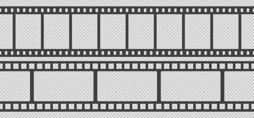 Set of seamless film strips