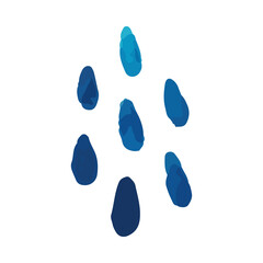 Watercolor hand drawn element. Abstract shapes for decoration banners, cards, posters and posts in social media 