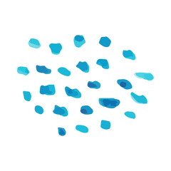 Watercolor hand drawn element. Abstract shapes for decoration banners, cards, posters and posts in social media 