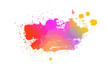 Multicolored blot object. Vector illustration