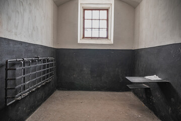 old abandoned chamber in the prison 