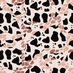 Animal  abstract  fantasy skinny  seamless pattern  Tiger, giraffe, Leopard, panther, zebra  Modern safari animal fashion print  skin design for textile, fabric, wallpaper Vector illustration