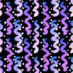 Festive watermelon ribbons stripes seamless kids pattern for wrapping paper and clothes print and fabrics