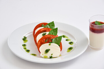 salad with mozzarella and tomato