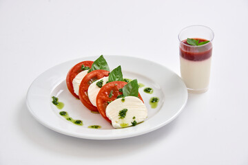 salad with tomatoes and cheese