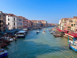 Obraz na płótnie Canvas Venice canal, city on water, romantic city, Italy.