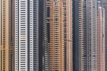 Dubai Marina skyscrapers cluster