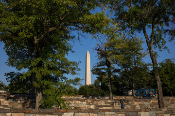 Fototapeta na wymiar Washington momument in Washington DC 