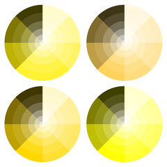 Obraz premium yellow round palette. Abstract colorful background. Vector illustration. stock image. 