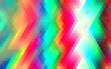 Abstract colorful hexagon background. Abstract colored hexagons. Colorful hex pixelated pattern background. Modern background for presentation, website, poster, backdrop, and flyer.