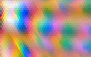 Abstract colorful hexagon background. Abstract colored hexagons. Colorful hex pixelated pattern background. Modern background for presentation, website, poster, backdrop, and flyer.