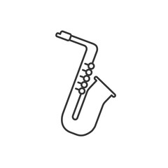 saxophone icon vector illustration symbol