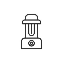 Kerosene lamp icon, Lantern Camping Equipment, Camping lantern line icon for web, mobile and infographics.