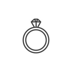 Ring Diamond Icon Vector Design Template Illustration Design