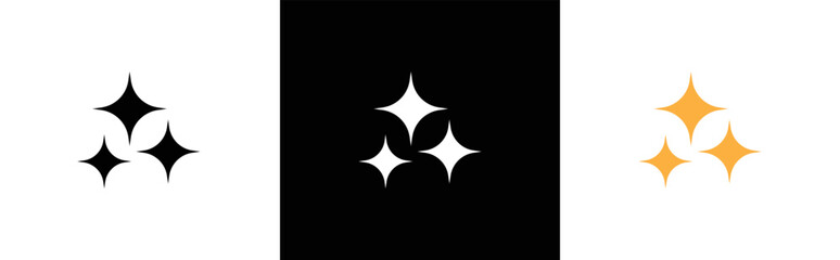 Twinkling icon. Sparkle star symbol sign, vector illustration