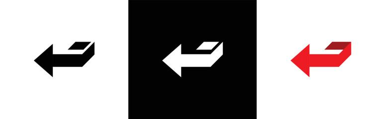 Arrows direction icon symbol sign, vector illustration
