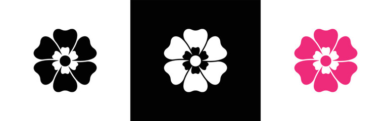 Flower icon symbol sign, vector illustration