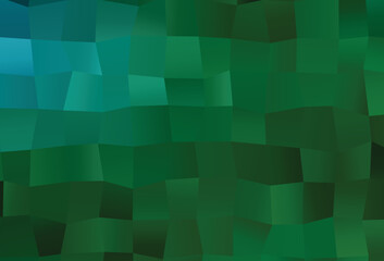 Fototapeta na wymiar Dark Blue, Green vector triangle mosaic template.