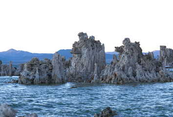 Limestone Tufa In Late Afternoon Mono Lake California