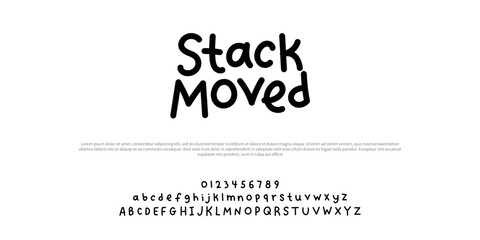 Minimal modern alphabet fonts. Typography minimalist urban digital fashion future creative logo font. vector illustration
