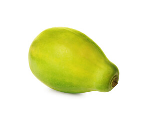 Fresh ripe papaya fruit isolated on white