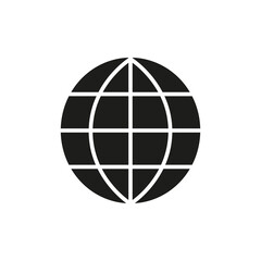 Earth icon. Online social network. Internet network. Planet earth. Vector illustration. stock image.