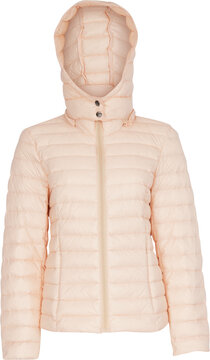 Pink Puffer Jacket Isolated