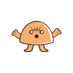 illustration vector graphic of abstract mascoot cartoon.