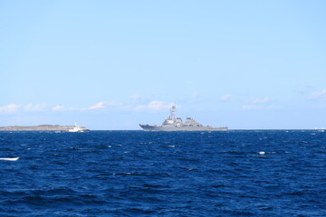 軍艦の航行