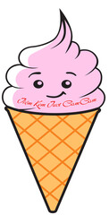 Standee model fresh ice cream