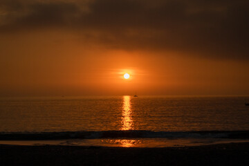 sunset at the beach