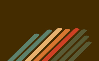 pen pencil rainbow retro style geometric pattern abstract design rounded striped elements vintage pop art background