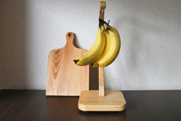 wooden board with fruits
