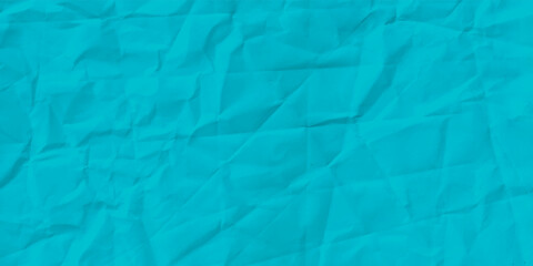 Obraz premium Blue crumpled paper texture background.