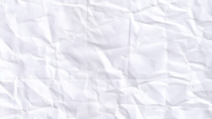 White crumpled paper texture background. Closeup crumpled white paper. Abstract white paper texture