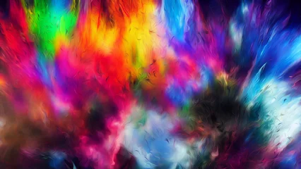 Foto auf Acrylglas Gemixte farben Explosion of color abstract background  69