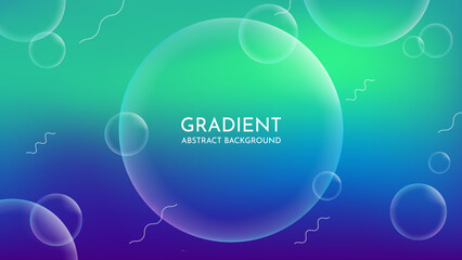 Gradient Modern Abstract Background. Bubbles background vector illustration