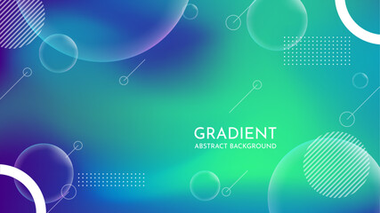 Gradient Modern Abstract Background. Bubbles background vector illustration