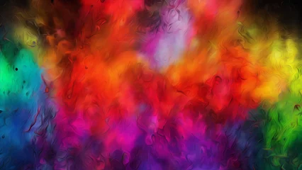 Acrylglas douchewanden met foto Mix van kleuren Explosie van kleur abstracte achtergrond  85