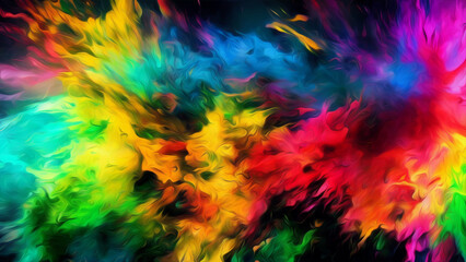 Fototapeta na wymiar Explosion of color abstract background #88